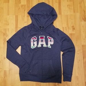 GAP | 🌈 navy blue 💙 logo hoodie